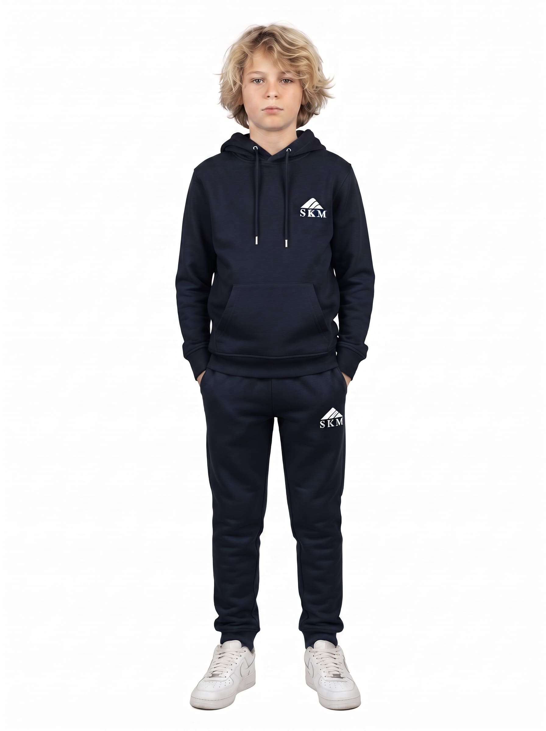 Premium Boys' Sweatshirt Tracksuit | SKM Outlet Navy Blue