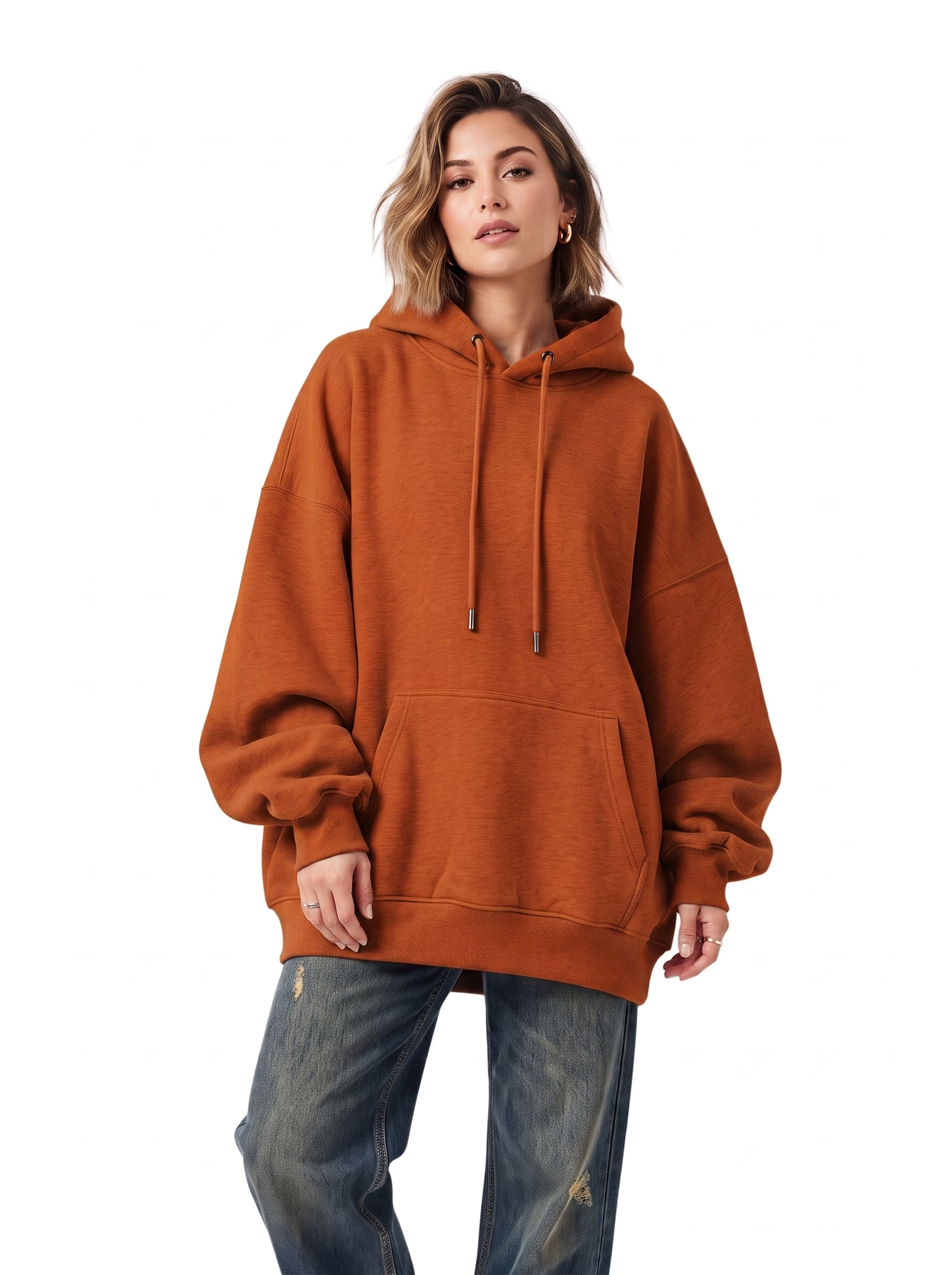 Oversized Women's Hoodie Pack of 3 | SKM Orange