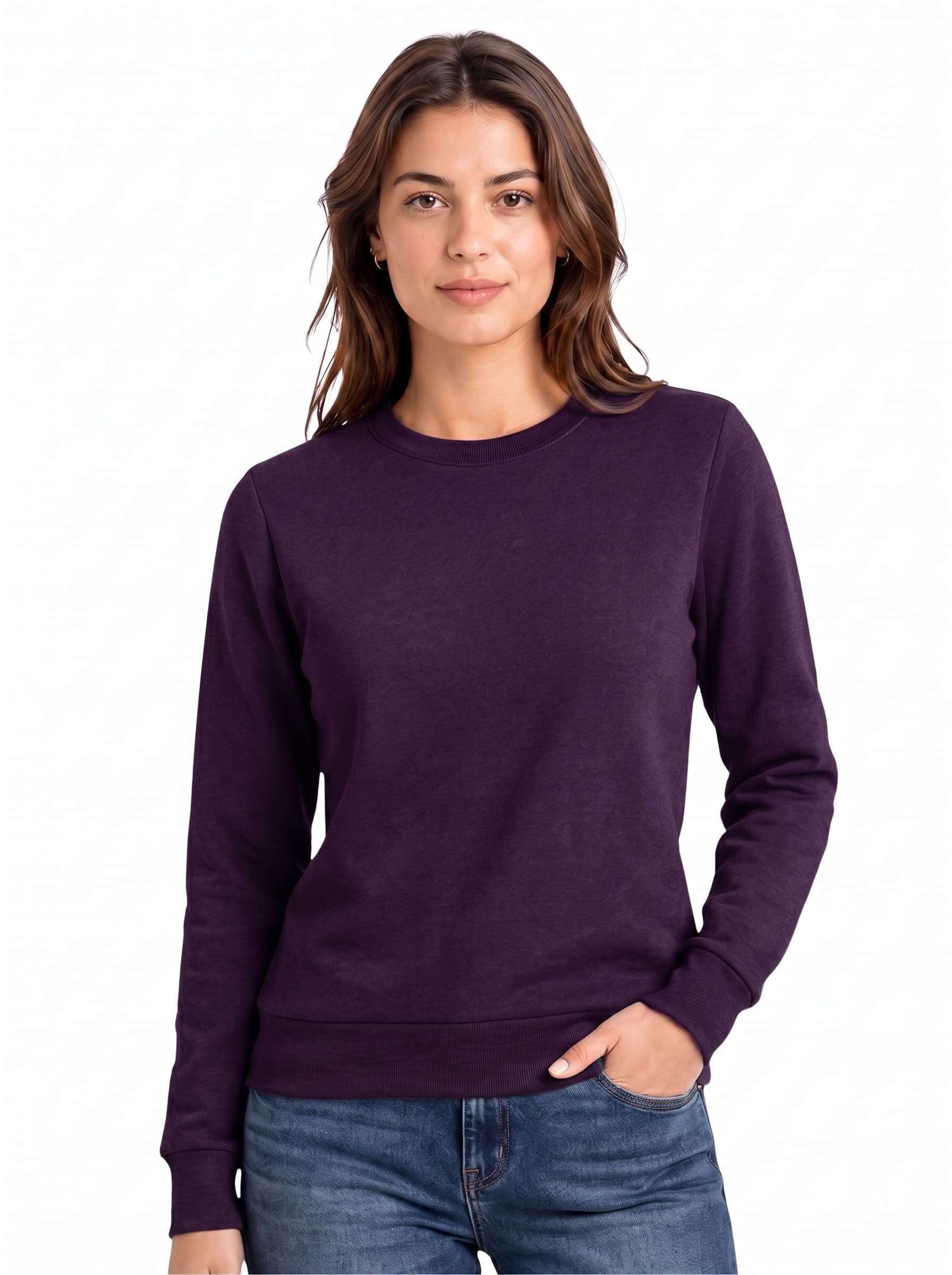 Women's Sweatshirts Pack of 3 | SKM Purple