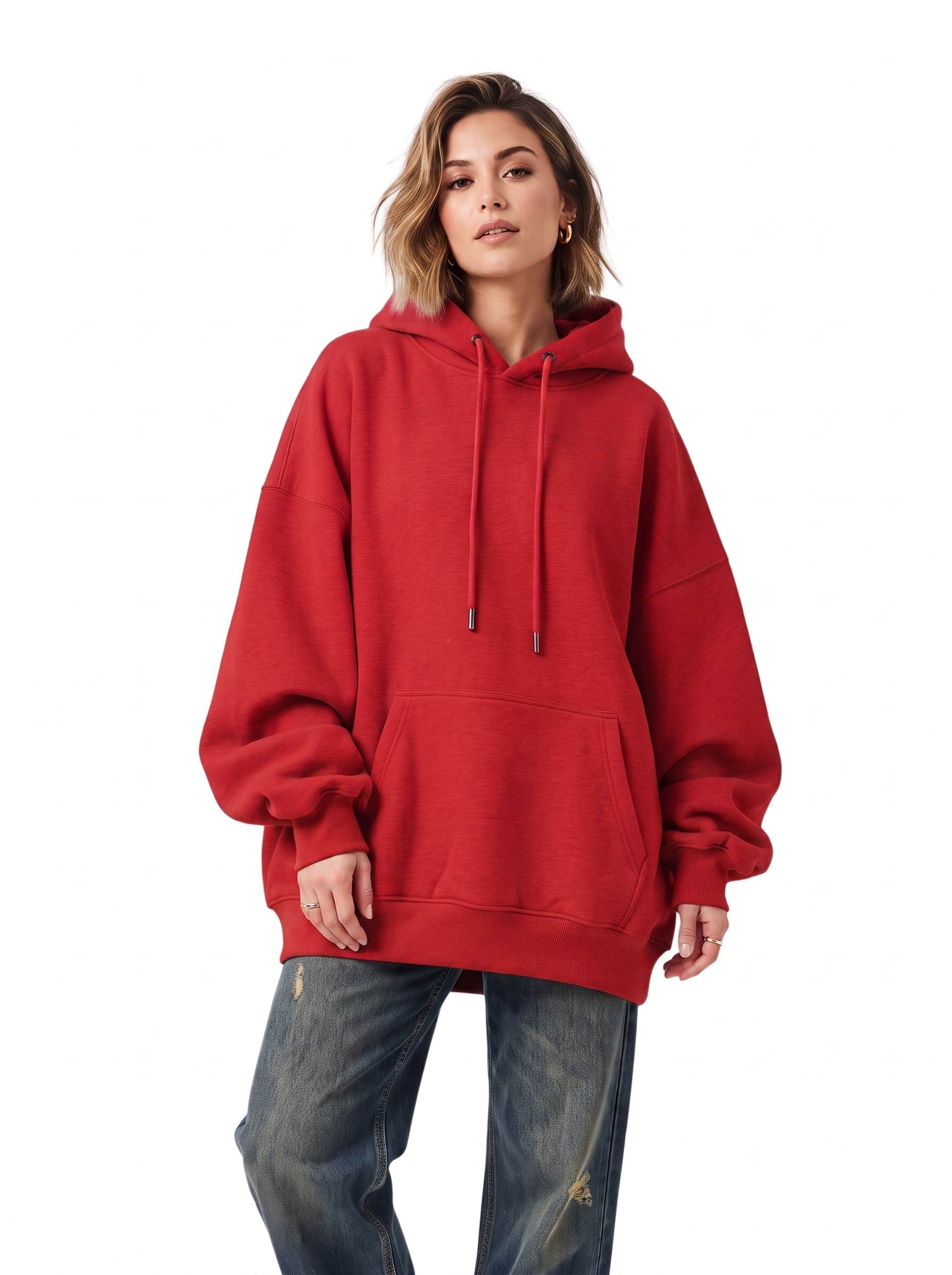 Oversized Women's Hoodie Pack of 3 | SKM Red