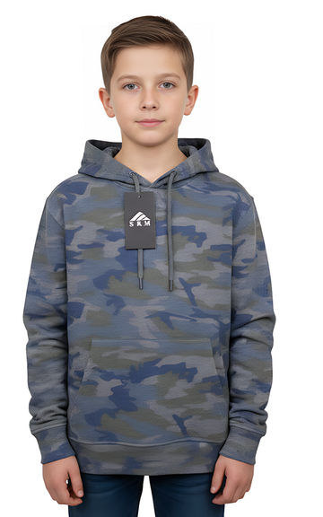 Gray Green Hoodie For Boy's
