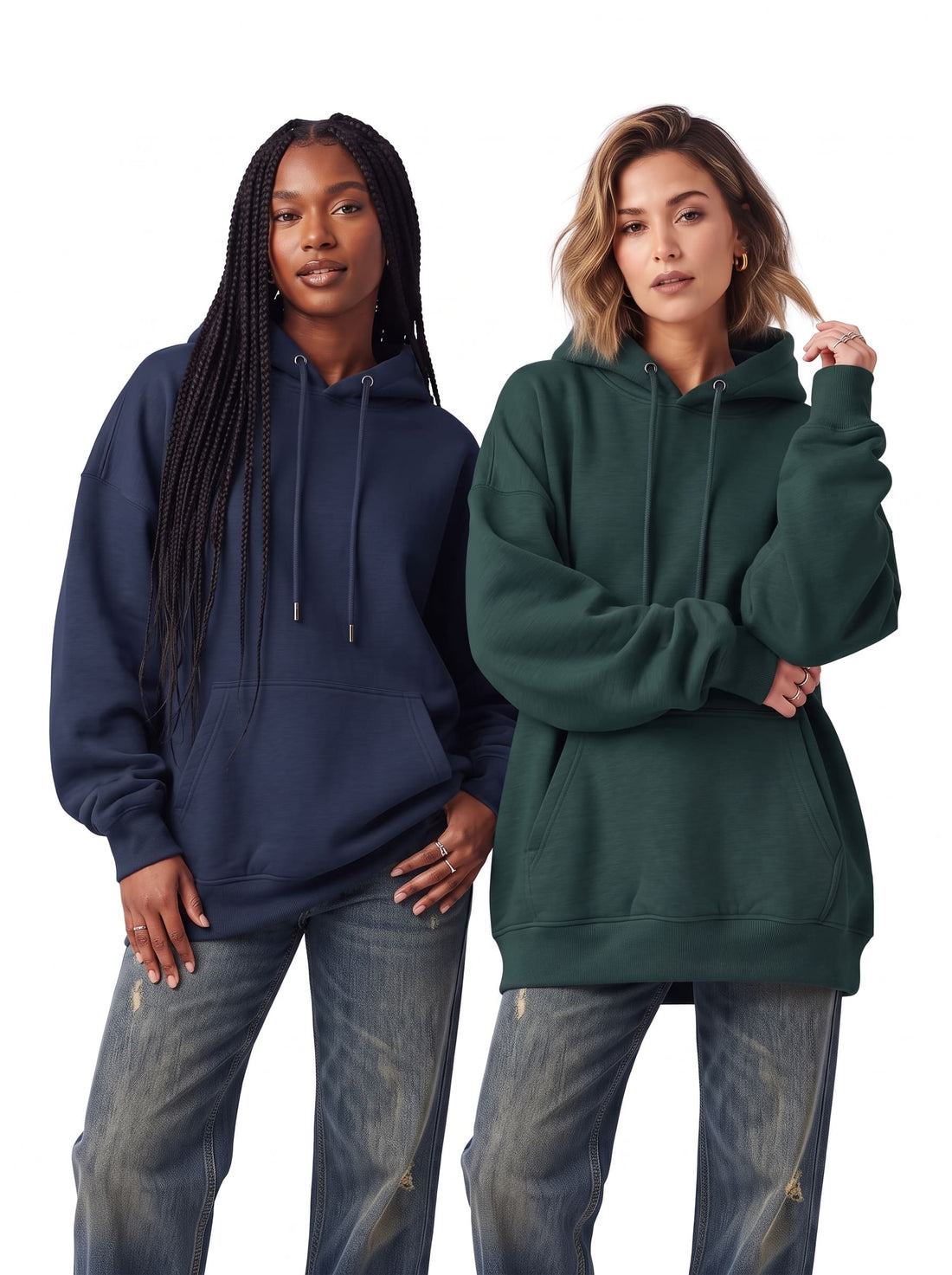 Oversized Women's Hoodie Pack of 2 | SKM