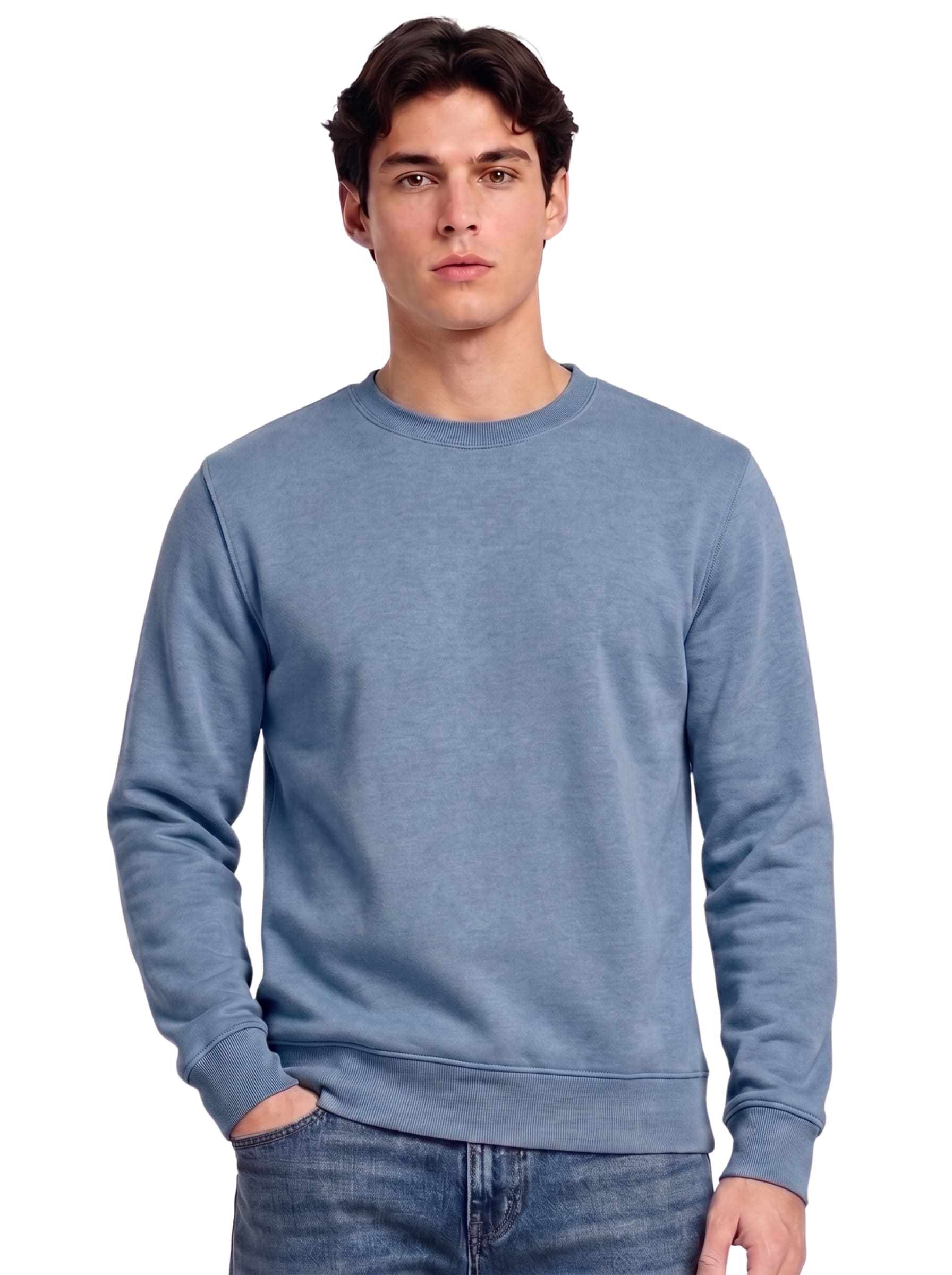 Cozy Men's Sweatshirts | SKM sky blue