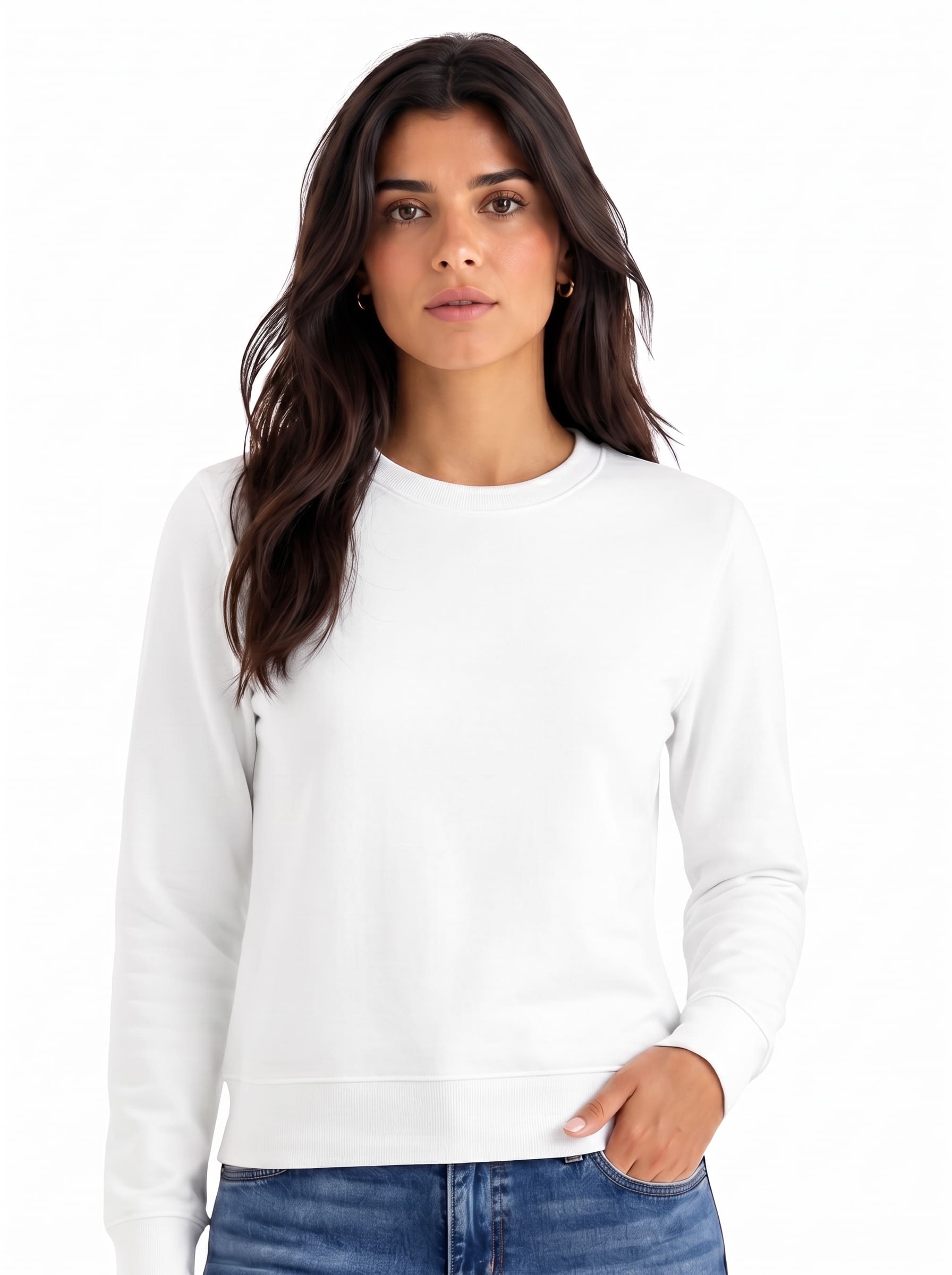 Women's Sweatshirts Pack of 3 | SKM White